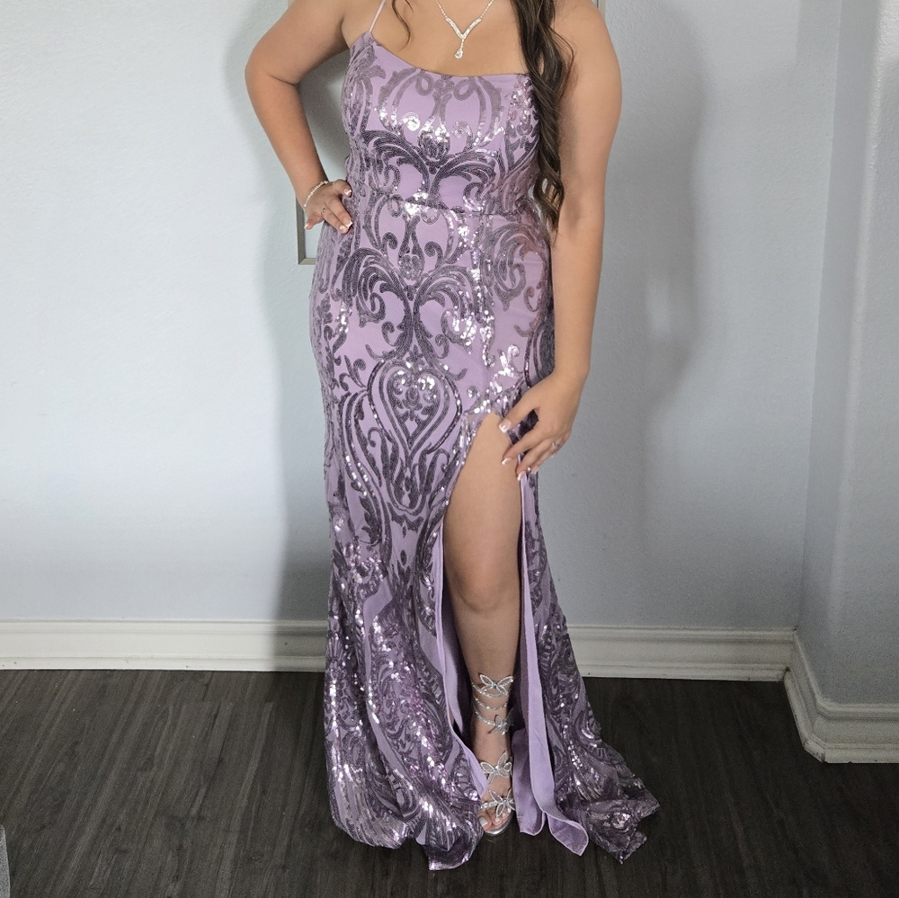 Elegant Purple Evening Gown PROM Dress